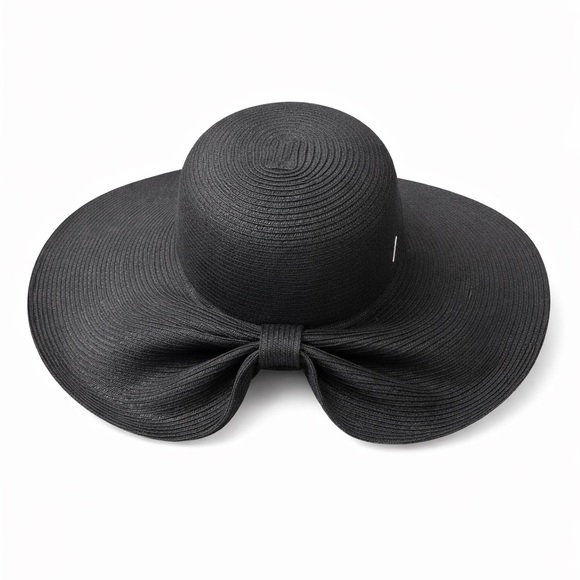 San Diego Hat Company Accessories - San Diego Hat Company Black Bow Sun Hat